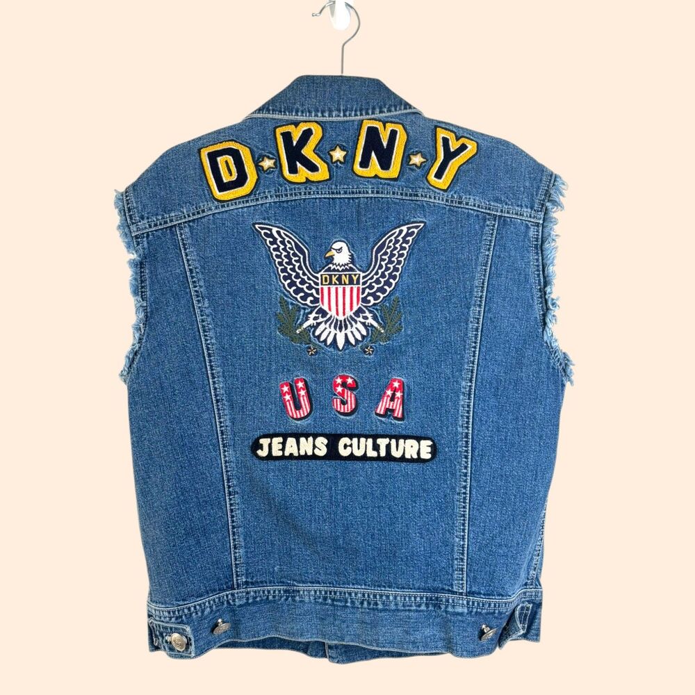 DKNY Jeans Vintage USA Denim Vest